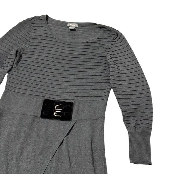 Neiman Marcus Sweater Dress - Large - Grey/Black - Nearly New - Picture 10 of 16
